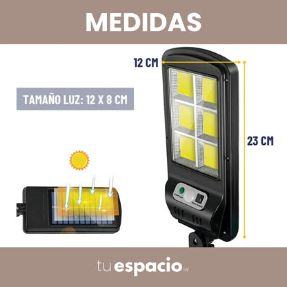 PROMO 2X1 | FOCOS SOLARES LUZ LED PARA EXTERIOR CON SENSOR DE MOVIMIENTO