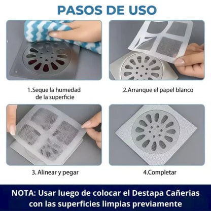 PROMO 2X1 | DESTAPACAÑERIAS MERCLIN + 3 REJILLAS ADHESIVAS + GUANTES DE REGALO