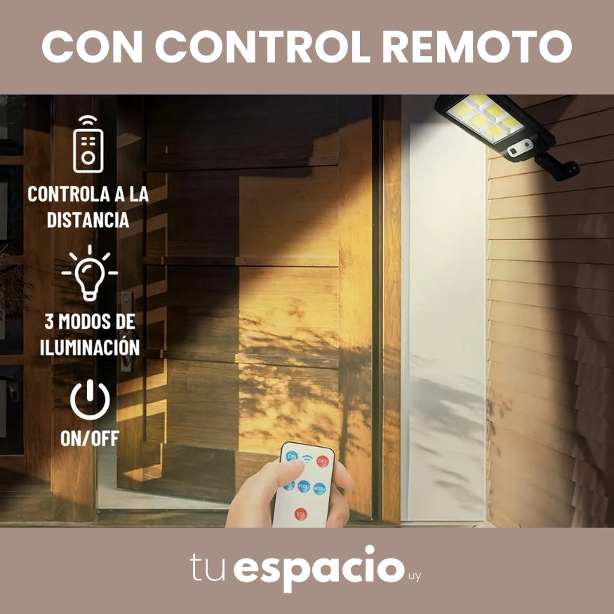 PROMO 2X1 | FOCOS SOLARES LUZ LED PARA EXTERIOR CON SENSOR DE MOVIMIENTO