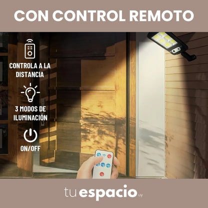PROMO 2X1 | FOCOS SOLARES LUZ LED PARA EXTERIOR CON SENSOR DE MOVIMIENTO