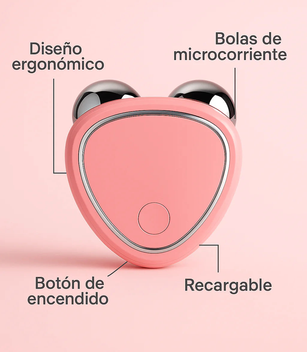 SKINDION | MASAJEADOR FACIAL DE MICROCORRIENTE + GEL CONDUCTOR DE REGALO