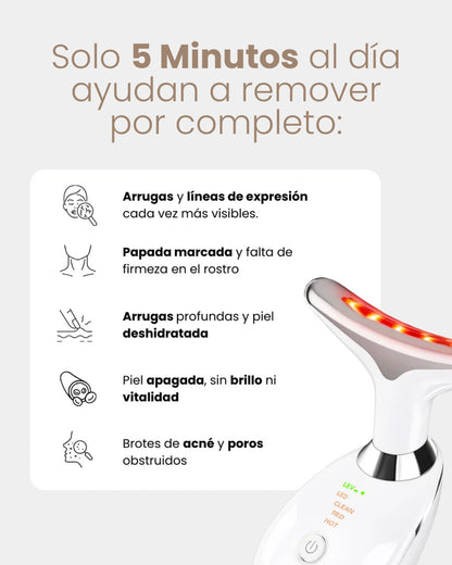 Masajeador LED 7en 1 + Serum 3 en 1 de REGALO