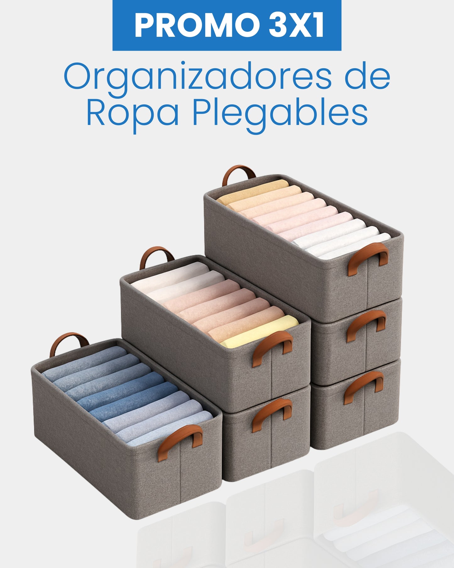 PROMO 3X1 | ORGANIZADORES DE ROPA PLEGABLES