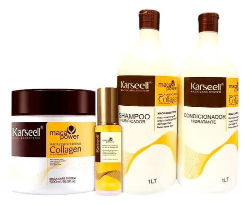 COMBO KARSEELL Maca Power x4 | Shampoo + Acondicionador + Mascarilla + Aceite