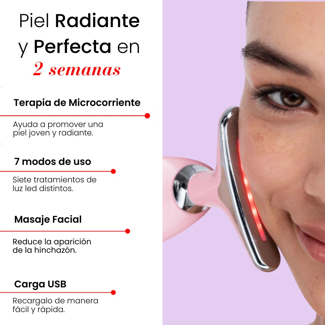 Masajeador LED 7en 1 + Serum 3 en 1 de REGALO