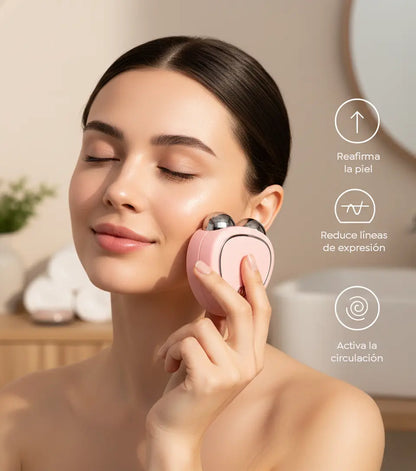 SKINDION | MASAJEADOR FACIAL DE MICROCORRIENTE + GEL CONDUCTOR DE REGALO